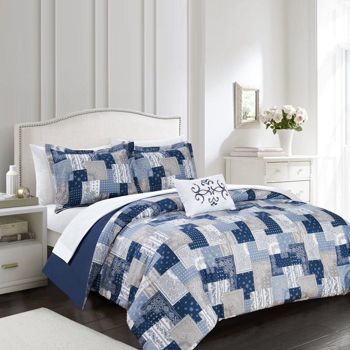 Chic Home Utopia 4 Piece Boho Duvet Cover Set 
