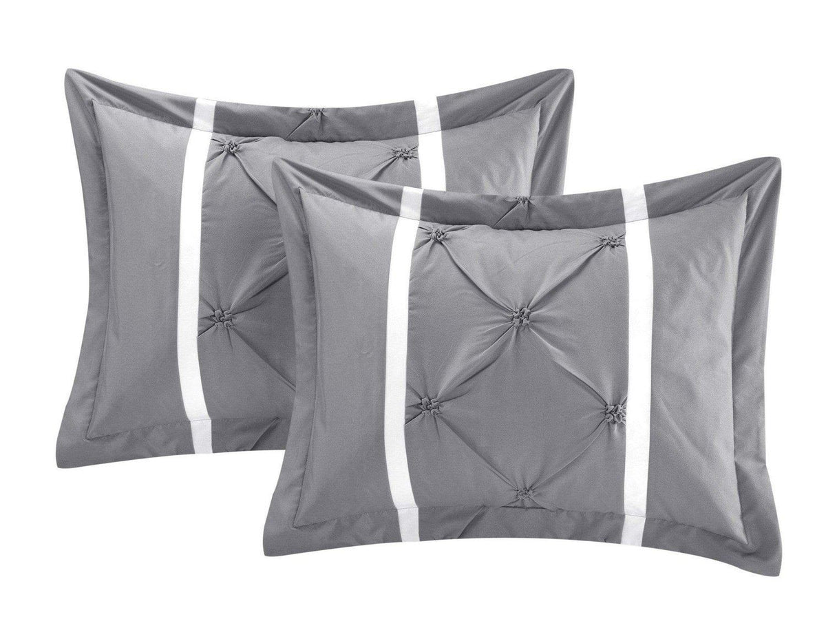Chic Home Vermont 12 Piece Pinch Pleat Comforter Set 