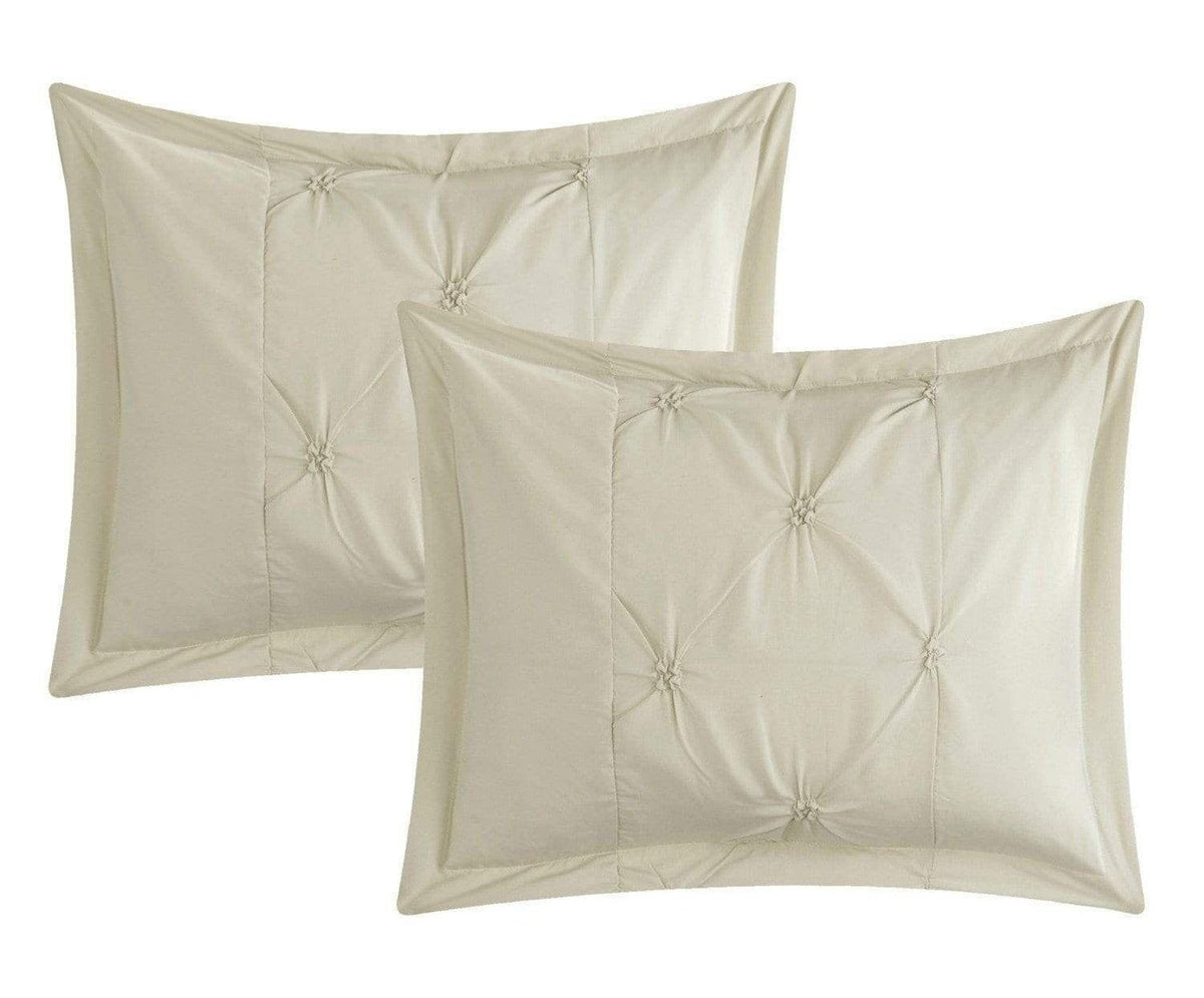Chic Home Veronica 3 Piece Pintuck Duvet Cover Set 