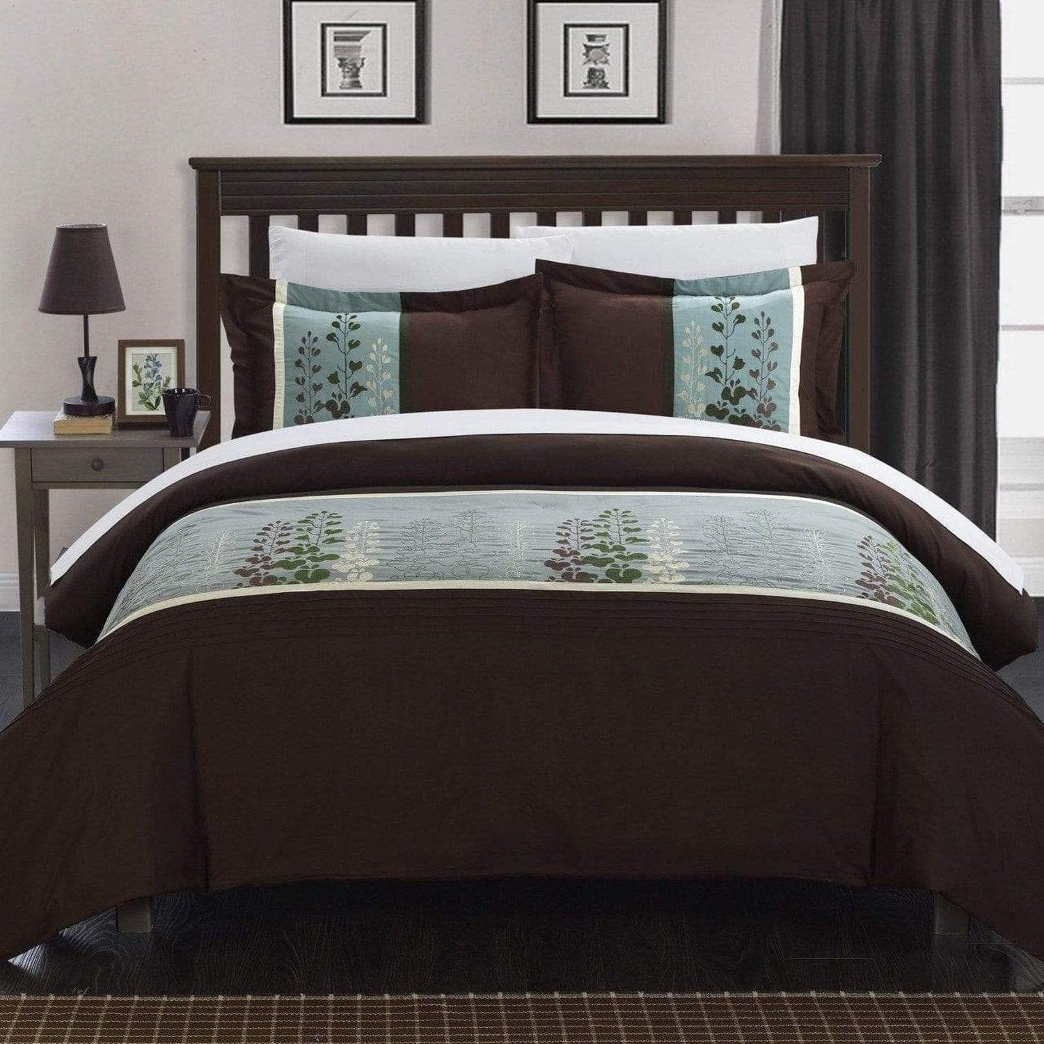 chic home Victoria 7 Piece Floral Duvet Cover Set