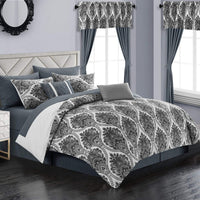 Chic Home Vivaldi 20 Piece Embroidered Comforter Set 