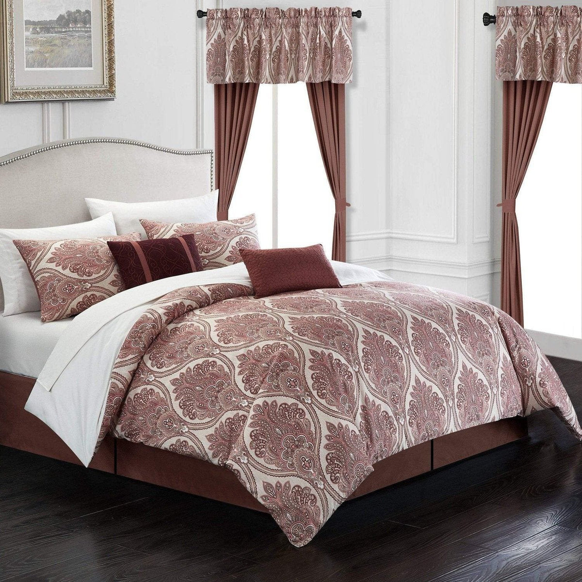 Chic Home Vivaldi 20 Piece Embroidered Comforter Set 