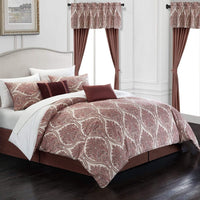 Chic Home Vivaldi 20 Piece Embroidered Comforter Set 