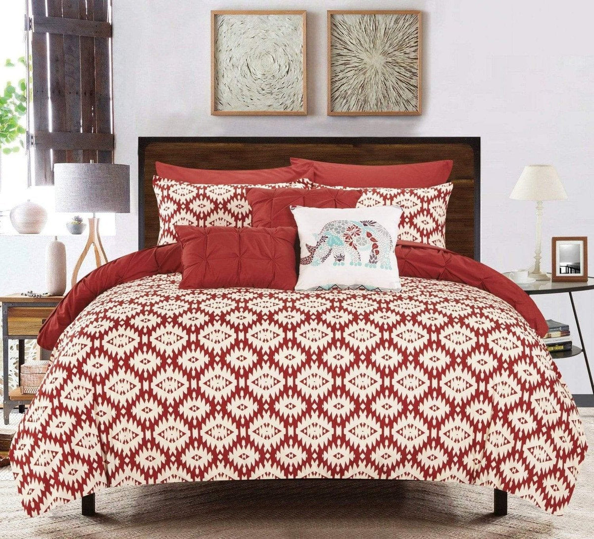 Chic Home Yael 10 Piece Boho Comforter Set 