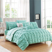 Chic Home Yael 10 Piece Boho Comforter Set Aqua