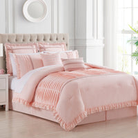 Chic Home Yvette 8 Piece Pleated Comforter Set 