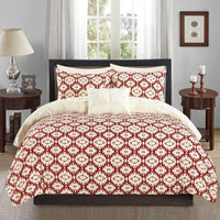 Chic Home Zissel 4 Piece Reversible Duvet Cover Set 