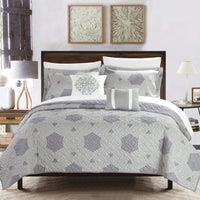Chic Home Zoe 5 Piece Reversible Quilt Set 