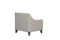 Iconic Home Aberdeen Tufted Linen Club Chair 