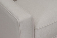 Iconic Home Aberdeen Tufted Linen Club Chair 