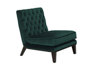 Iconic Home Achilles Tufted Velvet Slipper Accent Club Chair 