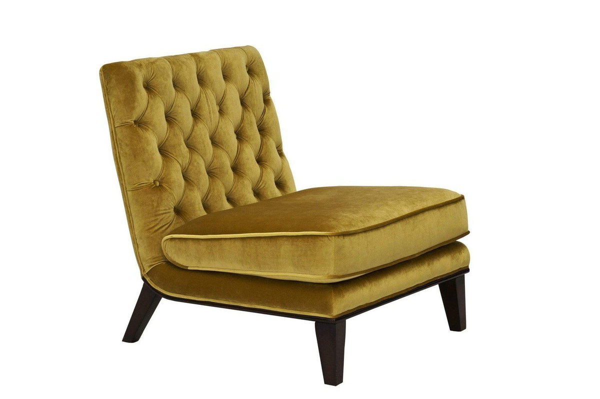Iconic Home Achilles Tufted Velvet Slipper Accent Club Chair 