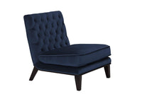 Iconic Home Achilles Tufted Velvet Slipper Accent Club Chair 