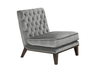 Iconic Home Achilles Tufted Velvet Slipper Accent Club Chair 