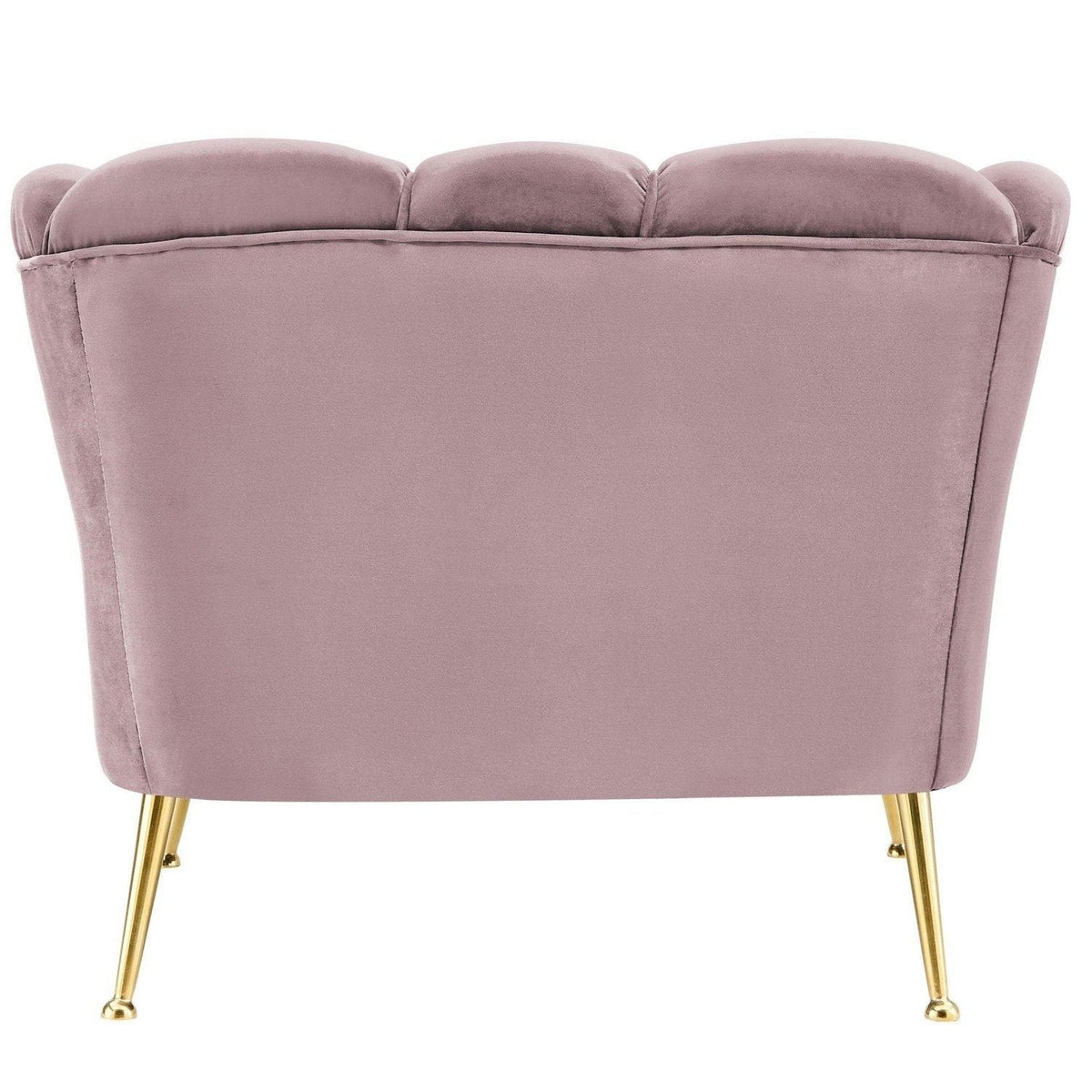 Iconic Home Alicia Velvet Club Chair With Gold Legs 