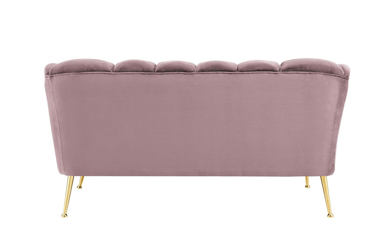 60 Velvet Loveseat Modern Comfy Loveseat Sofa Couch with Pillows and Gold Metal Legs iYofe Fabric: Beige Velvet