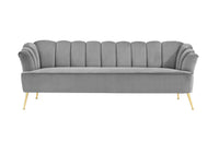 Iconic Home Alicia Tufted Velvet Sofa 