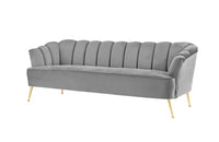 Iconic Home Alicia Tufted Velvet Sofa 