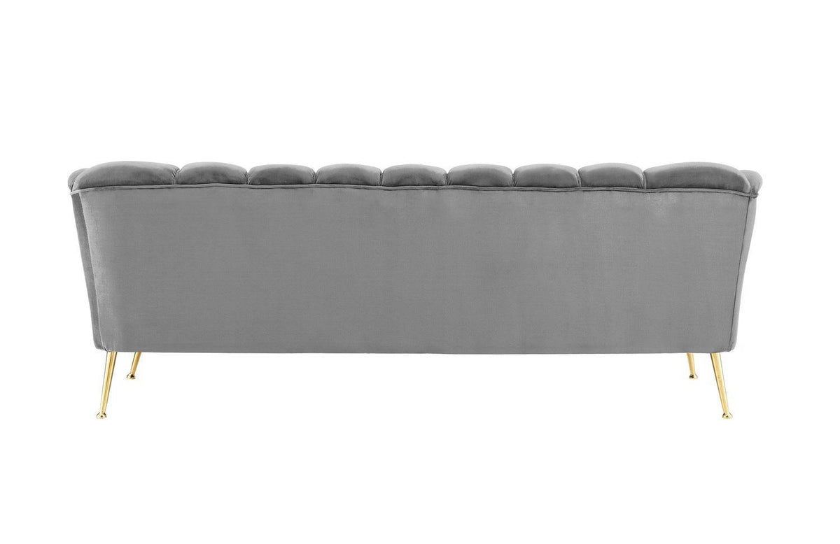 Iconic Home Alicia Tufted Velvet Sofa 