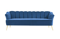 Iconic Home Alicia Tufted Velvet Sofa 