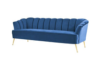 Iconic Home Alicia Tufted Velvet Sofa 