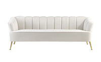 Iconic Home Alicia Tufted Velvet Sofa 