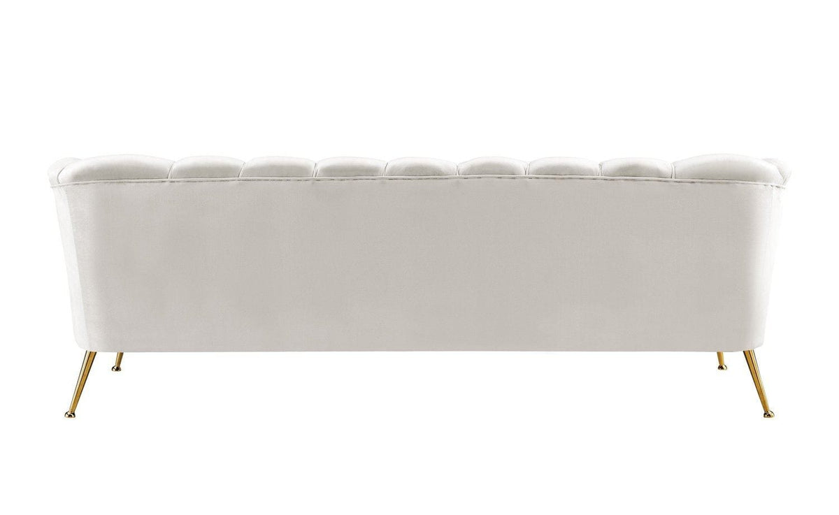 Iconic Home Alicia Tufted Velvet Sofa 