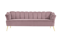Iconic Home Alicia Tufted Velvet Sofa 