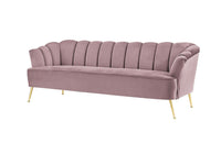 Iconic Home Alicia Tufted Velvet Sofa 