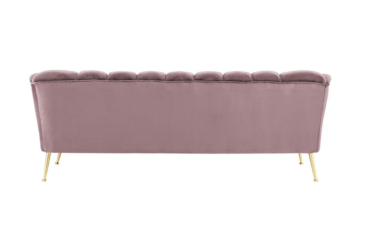 Iconic Home Alicia Tufted Velvet Sofa 
