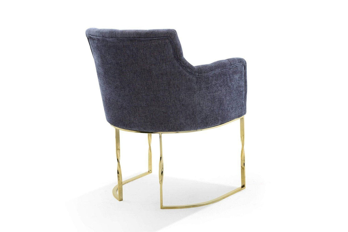 Iconic Home Amalfi Tufted Linen Accent Chair 
