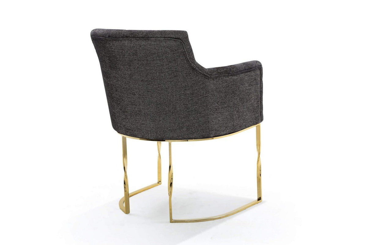 Iconic Home Amalfi Tufted Linen Accent Chair 