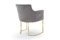 Iconic Home Amalfi Tufted Linen Accent Chair 