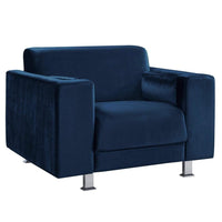 Iconic Home Amarillo Sleek Velvet Club Chair 