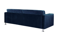 Iconic Home Amarillo Plush Velvet Sofa 