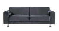 Iconic Home Amarillo Plush Velvet Sofa 