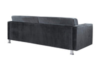 Iconic Home Amarillo Plush Velvet Sofa 