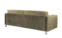 Iconic Home Amarillo Plush Velvet Sofa 