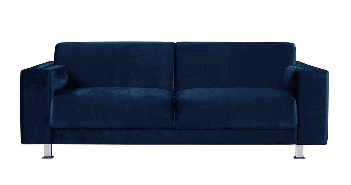 Iconic Home Amarillo Plush Velvet Sofa 