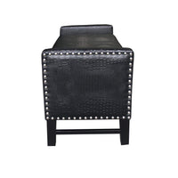 Iconic Home Archer Faux Leather Storage Bench 