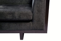 Iconic Home Arianna Linen Textured Accent Club Chair 