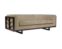 Iconic Home Arianna Linen Textured Sofa 