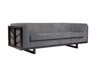 Iconic Home Arianna Linen Textured Sofa 