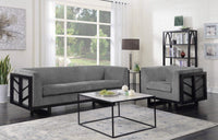 Iconic Home Arianna Linen Textured Sofa 