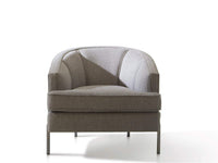 Iconic Home Astoria Linen Textured Club Chair 
