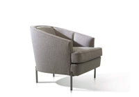 Iconic Home Astoria Linen Textured Club Chair 