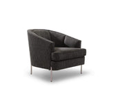 Iconic Home Astoria Linen Textured Club Chair 