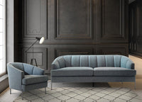 Iconic Home Astoria Linen Textured Sofa 