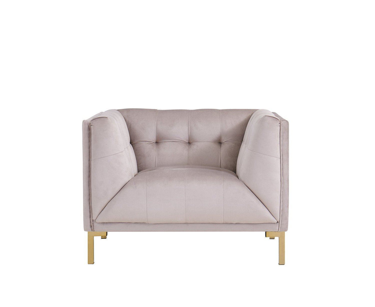 Iconic Home Azalea Velvet Club Chair 