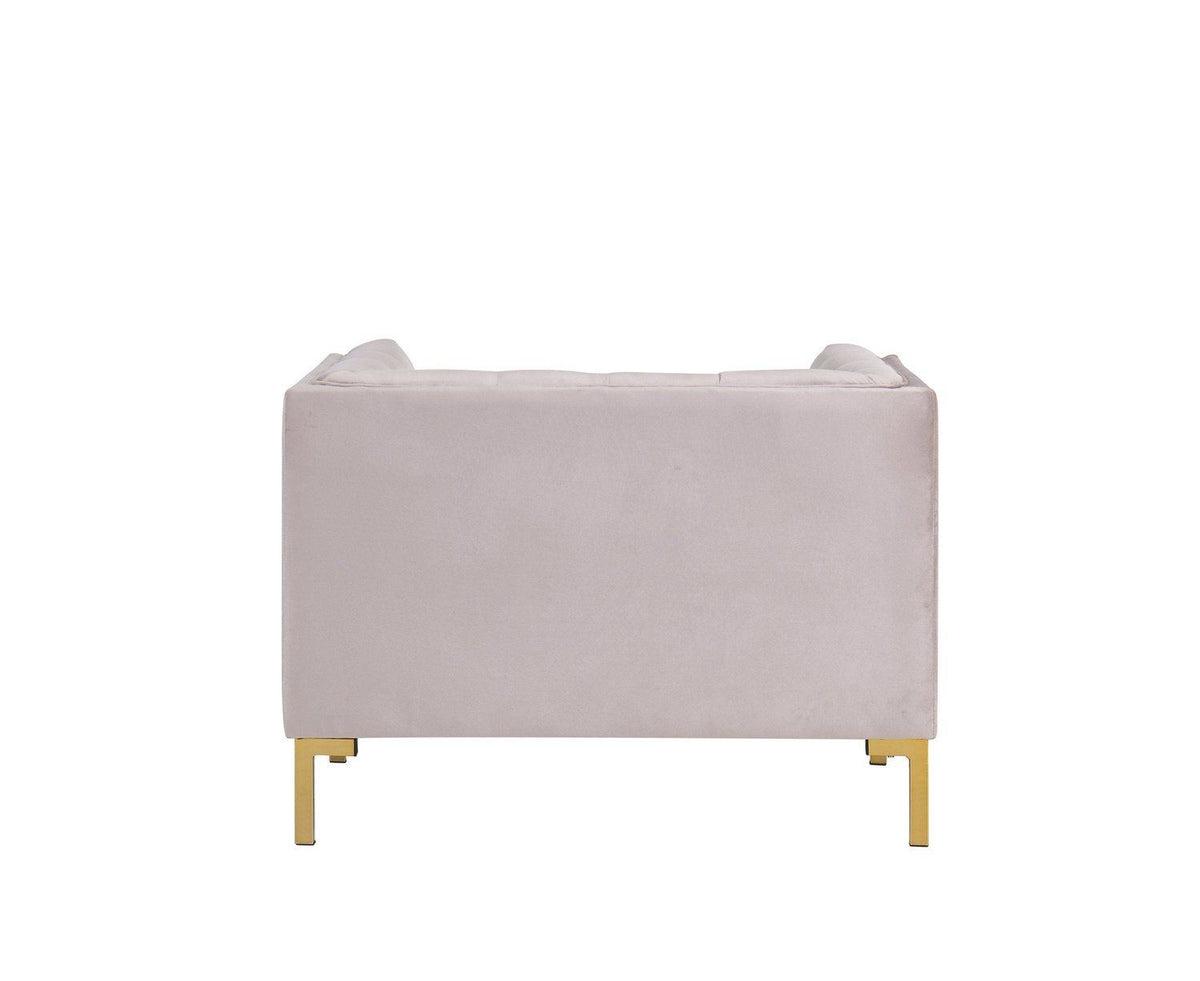 Iconic Home Azalea Velvet Club Chair 
